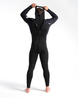 Session 5/4mm Back Zip Wetsuit in Black, Black Diamond & White