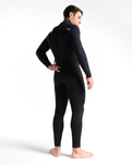 Session 5/4mm Back Zip Wetsuit in Black, Black Diamond & White