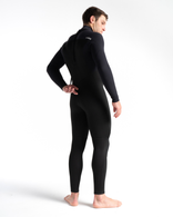 Session 5/4mm Back Zip Wetsuit in Black, Black Diamond & White