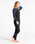 The C-Skins Womens Solace 4/3mm Back Zip Wetsuit in Black, Bluestone Tropical & Cascade Blue