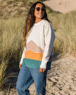 The Passenger Womens Vista Recycled Knitted Jumper in Off White