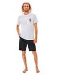 The Rip Curl Mens Boardwalk Phase Nineteen Walkshorts in Black