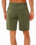 The Rip Curl Mens Twisted Walkshorts in Dark Olive