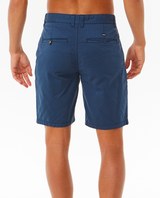 The Rip Curl Mens Twisted Walkshorts in Washed Navy