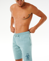 The Rip Curl Mens Search Icon Jog Shorts in Dusty Blue