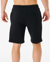 The Rip Curl Mens Search Icon Jogger Shorts in Black