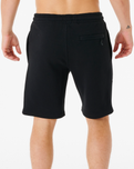 The Rip Curl Mens Search Icon Jogger Shorts in Black