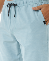 The Rip Curl Mens Boardwalk Jackson Volley Shorts in Dusty Blue