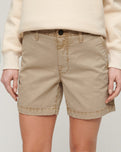 Classic Chino Walkshorts in Stonewash Taupe Brown