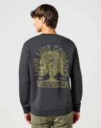 Crewneck Sweatshirt in Faded Black