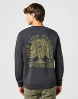 Crewneck Sweatshirt in Faded Black