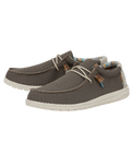 The Hey Dude Shoes Mens Wally Eco Stretch Shoes in Walnut