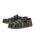 The Hey Dude Shoes Mens Wally Serape Shoes in Blue Canyon