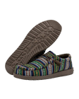 The Hey Dude Shoes Mens Wally Serape Shoes in Blue Canyon