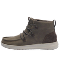 The Hey Dude Shoes Womens Eloise Recycled Leather Boots in Coffee