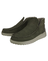 The Hey Dude Shoes Womens Denny Suede Shoes in Pine