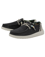 The Hey Dude Shoes Womens Wendy Natural Shoes in Carbon