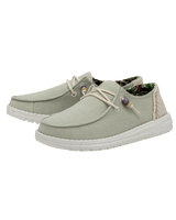 The Hey Dude Shoes Womens Wendy Natural Shoes in Sage