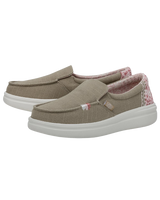 The Hey Dude Shoes Womens Misty Rise Shoes in Desert Rose