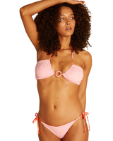 The Billabong Womens X Wrangler Out West Dreamin Reverse Tie Tanga Bikini Bottoms in Fireside