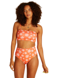 The Billabong Womens X Wrangler Out West Dreamin Reversible Hi Retro Bikini Bottoms in Fireside