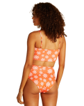 The Billabong Womens X Wrangler Out West Dreamin Reversible Hi Retro Bikini Bottoms in Fireside