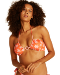 The Billabong Womens X Wrangler Out West Dreamin Reversible Donna Bikini Top in Fireside