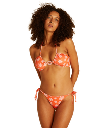 The Billabong Womens X Wrangler Out West Dreamin Reversible Donna Bikini Top in Fireside