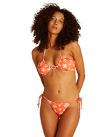 The Billabong Womens X Wrangler Out West Dreamin Reversible Donna Bikini Top in Fireside