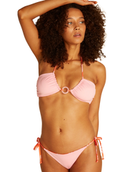 The Billabong Womens X Wrangler Out West Dreamin Rowan Underwire Bikini Top in Fireside