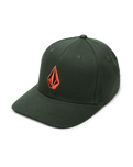 The Volcom Mens Full Stone Flexfit Hat in Dark Forest