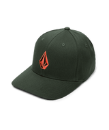 The Volcom Mens Full Stone Flexfit Hat in Dark Forest