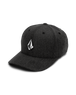 The Volcom Mens Full Stone Heather Flexfit Cap in Charcoal Heather