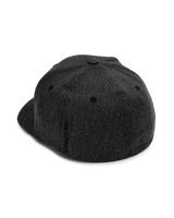 The Volcom Mens Full Stone Heather Flexfit Cap in Charcoal Heather