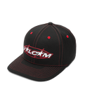 The Volcom Mens Hot Tune Flexfit Cap in Black