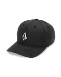 The Volcom Mens Full Stone Flexfit Cap in Charcoal Heather