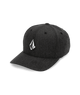 The Volcom Mens Full Stone Flexfit Cap in Charcoal Heather