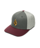 The Volcom Mens Full Stone Flexfit Cap in Merlot