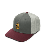 The Volcom Mens Full Stone Flexfit Cap in Merlot