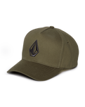 The Volcom Mens Embossed Stone Adjustable Cap in Winter Moss