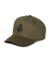 The Volcom Mens Embossed Stone Adjustable Cap in Winter Moss