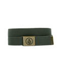 The Volcom Circle Web Belt in Dark Forest