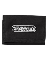 The Volcom Mens Nintyfive Trifold Wallet in Black