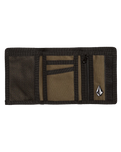 The Volcom Mens Nintyfive Trifold Wallet in Black