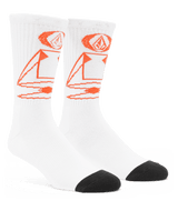 The Volcom Mens Skate Vitals Remy S Socks in Off White