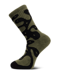 The Volcom Mens Zephyr Socks in Wintermoss