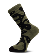 The Volcom Mens Zephyr Socks in Wintermoss