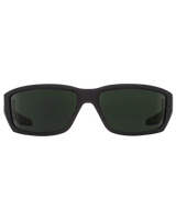 The Spy Dirty Mo Polorised Sunglasses in Matte Black & HD Plus Grey Green Mirror