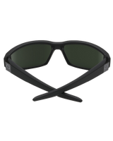 The Spy Dirty Mo Polorised Sunglasses in Matte Black & HD Plus Grey Green Mirror