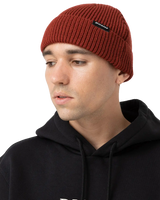 The Dickies Mens Woodworth Beanie in Fired Brick